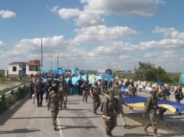 Провокация на границе с Крымом: Украинский чиновник матерился в мегафон