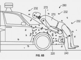 Google запатентовал липкий капот