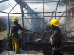 В Запорожской области дотла сгорело кафе (ФОТО)