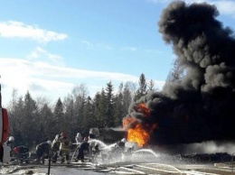 Во Львовской области потушили горящие нефтепродукты