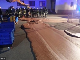 В Германии на улицу Вестоннена вылилась тонна жидкого шоколада класса «люкс»