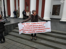 Во время XXX сессии горсовета протестовали против застройки Гагаринского плато