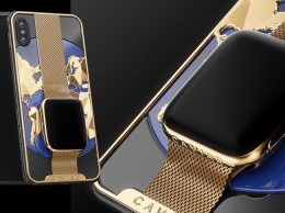 Максимально богато! Российский Caviar встроил Apple Watch в iPhone XS
