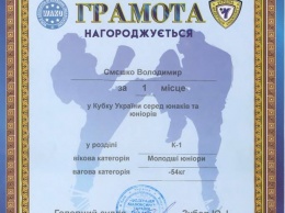 Курсанты ХГМА стали победителями Кубка Украины по кикбоксингу