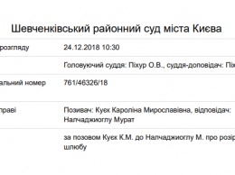 Лорак подала на развод. Суд состоится накануне католического Рождества