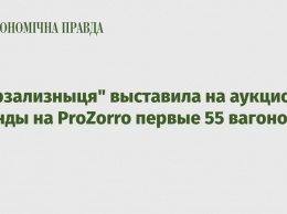 "Укрзализныця" выставила на аукцион аренды на ProZorro первые 55 вагонов