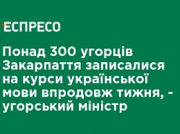 Более 300 венгров Закарпатья записались на курсы украинского языка на протяжении недели, - венгерский министр