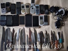 В колониях и СИЗО Николаевской области провели обыски, обнаружили холодное оружие, мобильные телефоны и бражку