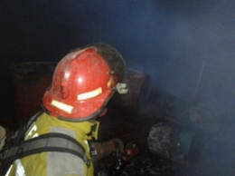 Крупный пожар на одном из мелитопольских складов