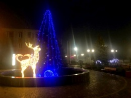 Светящийся олень появился в центре Кирилловки (фото)