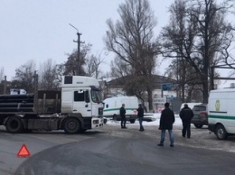 На Днепросталевской фура ударила инкассаторский автомобиль: пострадал мужчина