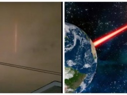 Пришельцы просветили Землю лазером - Замеченный у МКС мощный луч света появился в небе над Канадой