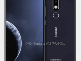 Показан смартфон Nokia с отверстием в дисплее