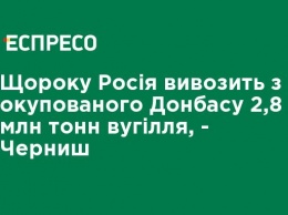 Ежегодно Россия вывозит из оккупированного Донбасса 2,8 млн тонн угля, - Черныш