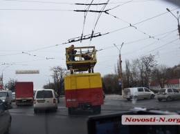 В Николаеве из-за обрыва контактной сети остановилось движение троллейбусов