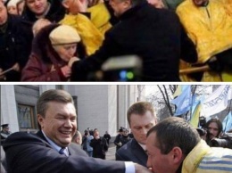 Украина в шоке: Селяне целовали руки пьяному Порошенко