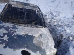 На трассе в Харьковской области нашли сгоревшее авто с трупом внутри (фото)