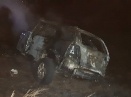 В Витовском районе сгорел автомобиль Kia Sorento