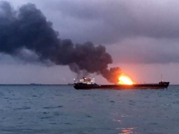 Оба загоревшихся в Керченском проливе судна затонули