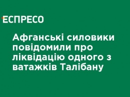 Афганские силовики сообщили о ликвидации одного из главарей талибов