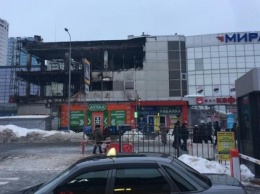 В Харькове сгорел торговый центр (ВИДЕО)