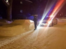 Канадец получил «штраф» от полиции за вылепленный из снега автомобиль