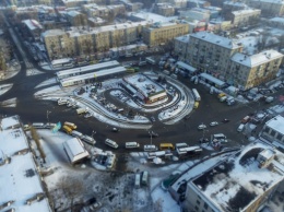 Зимний Днепр: как выглядит город с высоты птичьего полета