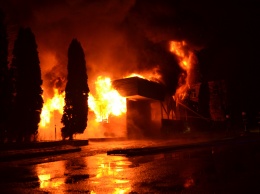 В Ровно ночью произошел крупный пожар в ресторане "Истанбул"