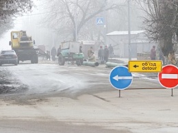 На время ремонтных работ остановлено движение по Западному проспектеу