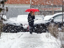Киев накрыл снегопад