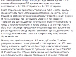 За автономный Донбасс ответит. Почему против Медведчука завели уголовное дело