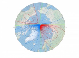 Северный магнитный полюс Земли "убегает" в Сибирь