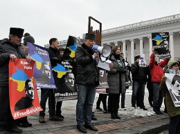Акция «Крым - це Украина» собрала горстку «свидомых» на Майдане