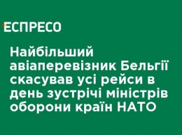 Крупнейший авиаперевозчик Бельгии отменил все рейсы в день встречи министров обороны стран НАТО