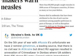 The Times назвала события в Донбассе гражданской войной