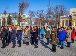 Днепряне провели акцию в поддержку военнопленных украинских моряков