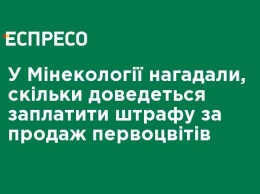 В Минэкологии напомнили, сколько придется заплатить штрафа за продажу первоцветов