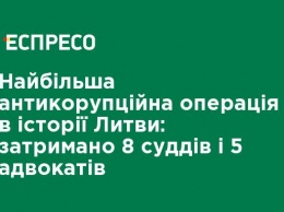 Самая антикоррупционная операция в истории Литвы: задержаны 8 судей и 5 адвокатов