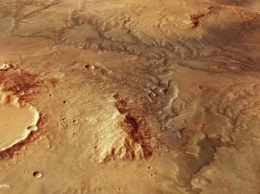 ESA опубликовало снимок следов древних рек на Марсе