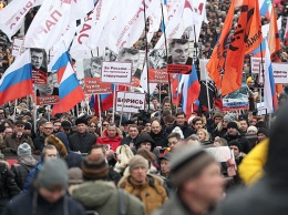 В Москве оппозиция провела марш памяти Бориса Немцова