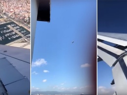 Пассажиры засняли, как раскачало Airbus A320 над Гибралтаром