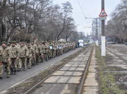Вернувшиеся из АТО бойцы прошли маршем по Одессе (фоторепортаж)