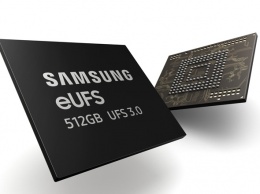 Samsung начала серийный выпуск микросхем памяти eUFS 3.0 для смартфонов
