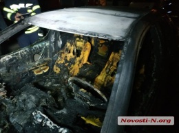 В Николаеве на платной парковке сгорела Toyota Camry