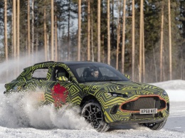 Aston Martin испытывает свой первый кроссовер холодом