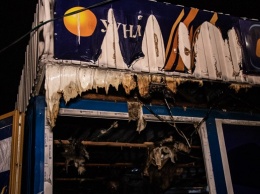 В Киеве сожгли киоск Суперлото