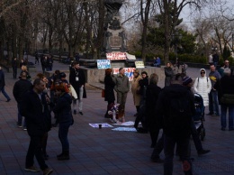 Активисты помитинговали против застройки одесских склонов