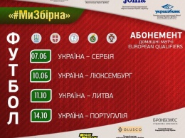 Домашние матчи сборной Украины можно будет посетить по абонементу