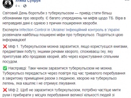 Супрун вспомнила 10 мифов о туберкулезе, которые только способствуют распространению страшной болезни