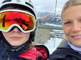 Гвинет Пэлтроу с дочерью Эппл отдыхает на горнолыжном курорте